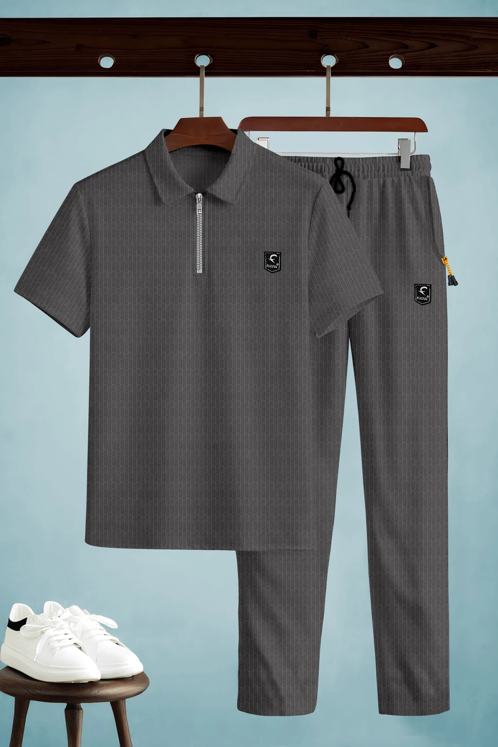 Flicfol Self Design Men Track Suit